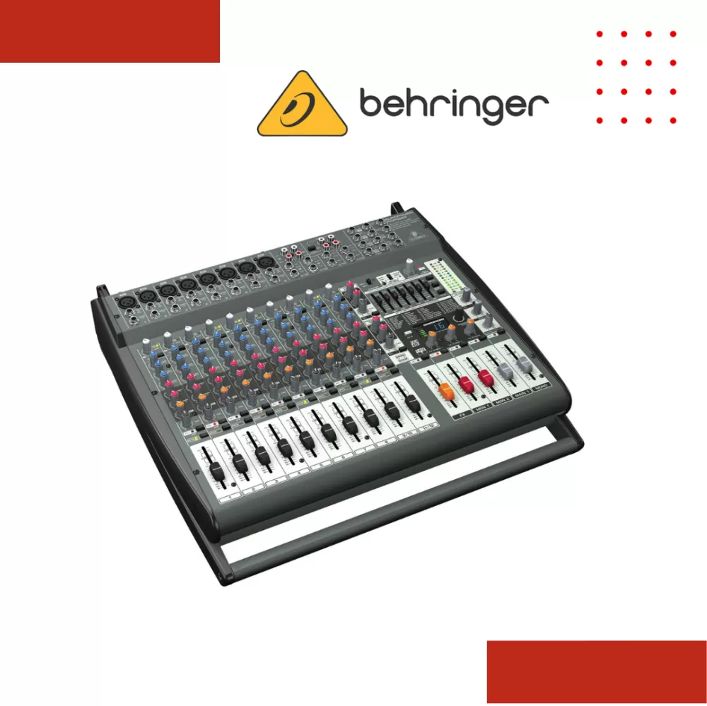 Behringer pmp4000 1600-Watt 16-Channel Powered Mixer with Multi-FX Processor and FBQ Feedback Detection System