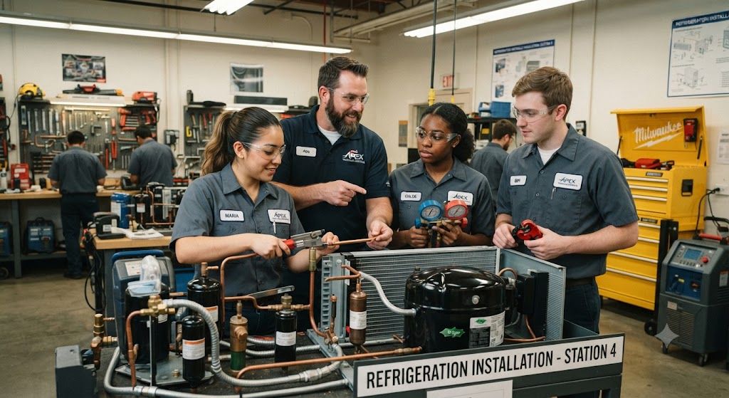 Refrigeration technician installation course