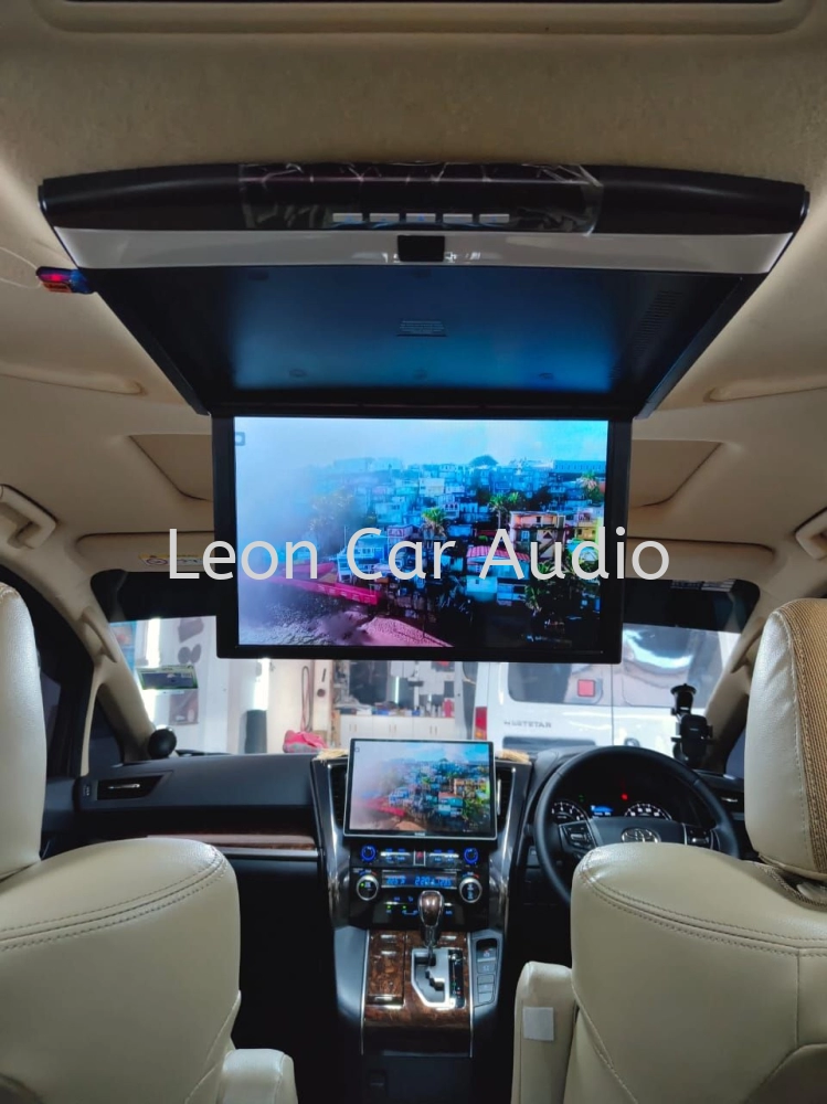 Toyota Vellfire Alphard agh30 17.3" full hd hdmi usb mp4 roof led monitor