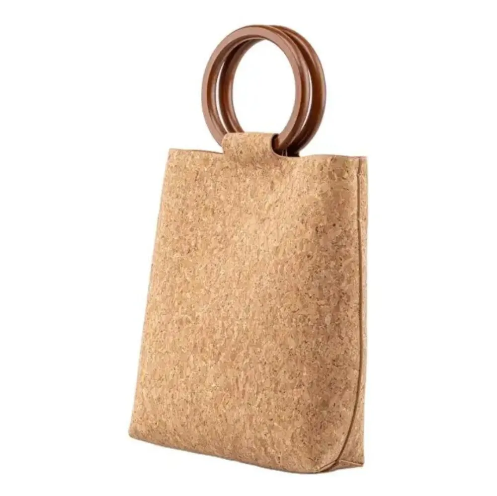 Natural Cork Cosmetic Tote Bag