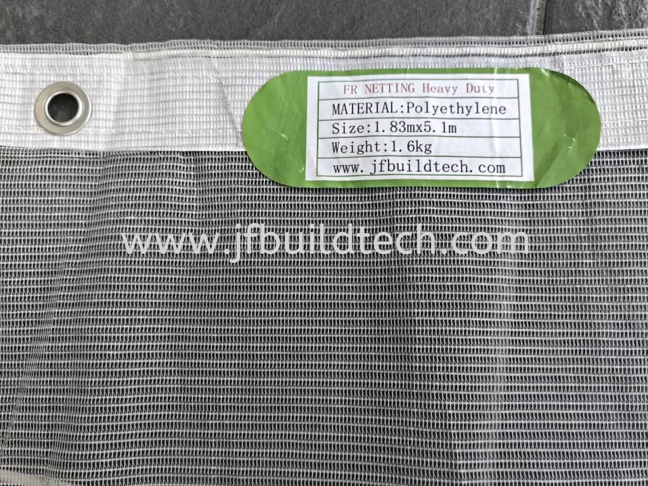 FR SAFETY NETTING GREY FIRE RESISTANCE