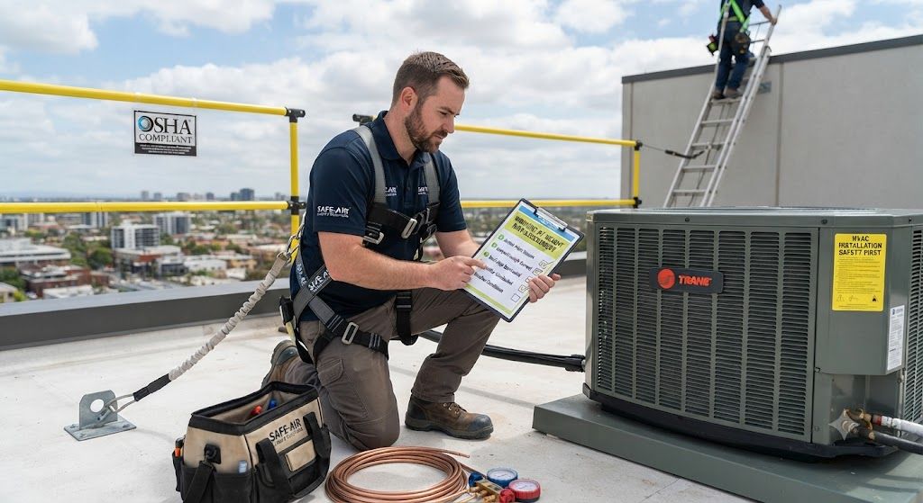 working at height risk assessment air conditioning