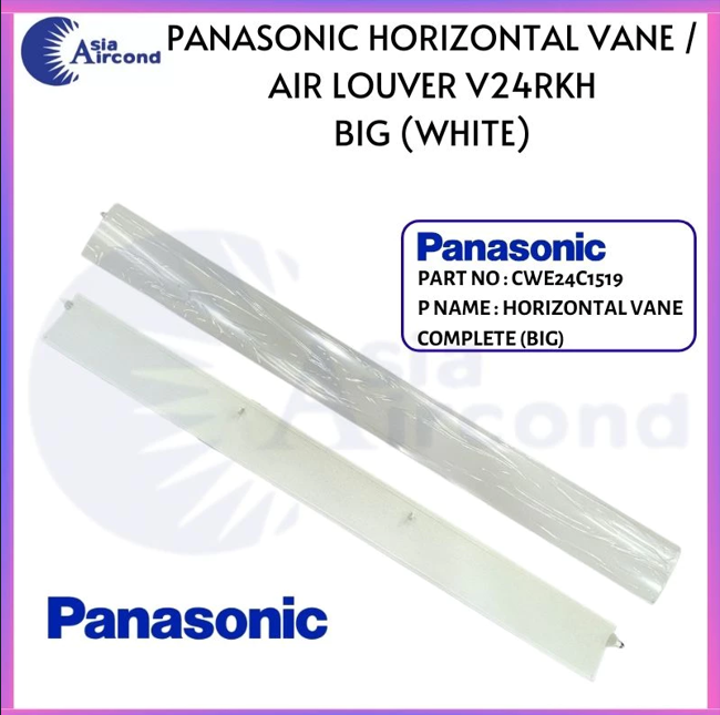 PANASONIC AIRCOND HORIZONTAL VANE CWE24C1519 AIR LOUVER V24RKH BIG WHITE FLAP WIND DEFLECTOR AIR CONDITIONER LARGE SWING BLADE REPLACEMENT PART