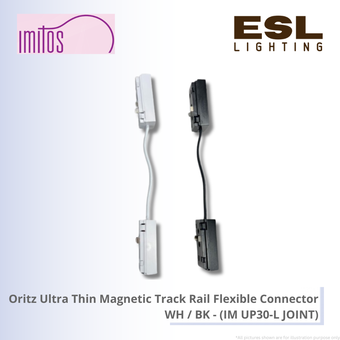 IMITOS Oritz Ultra Thin Magnetic Track Rail Flexible Connector WH / BK - IM UP30-L JOINT