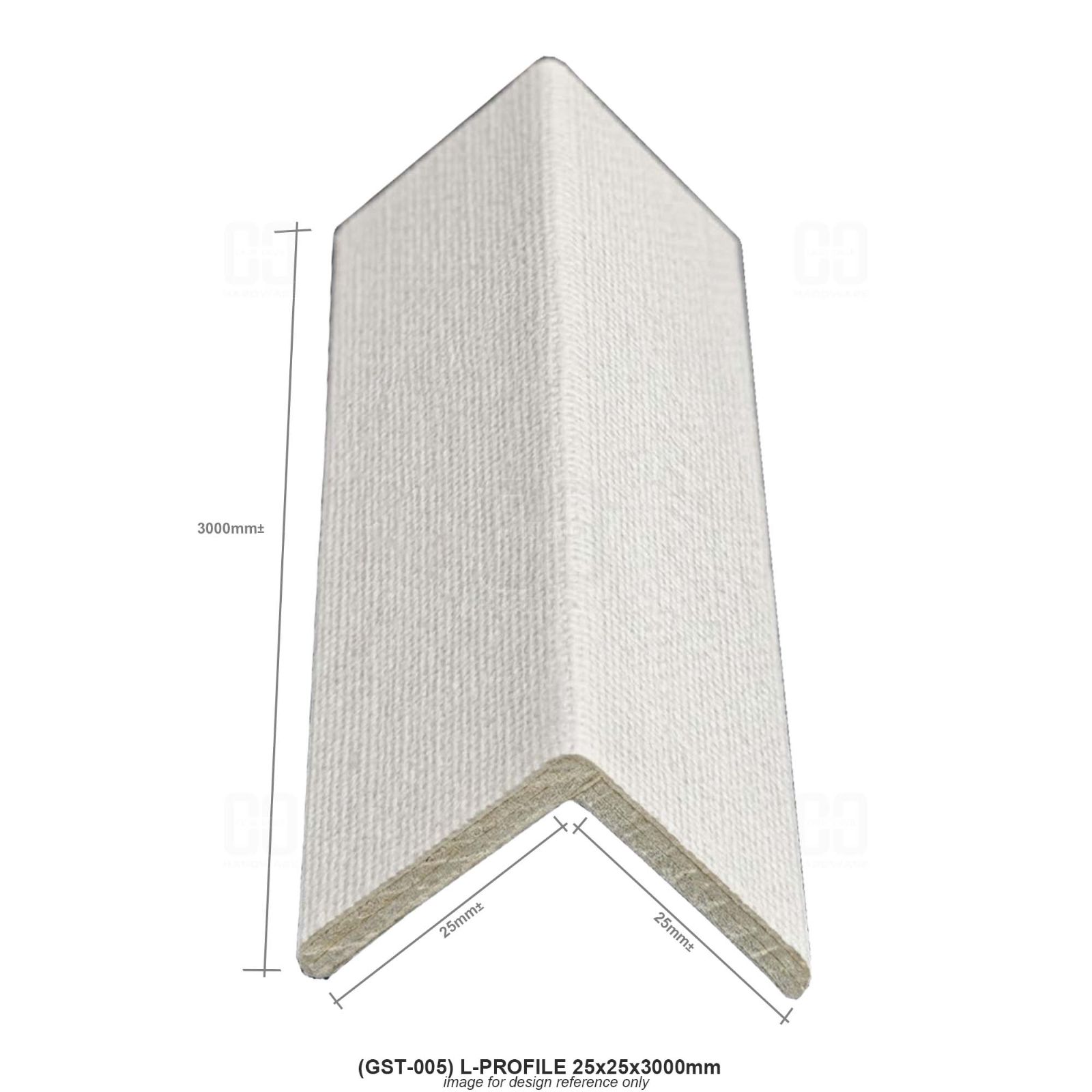 (GST-005) L-PROFILE 25x25x3000mm