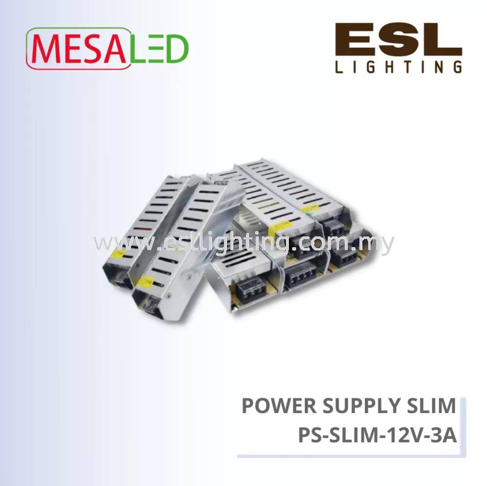 MESALED POWER SUPPLY SLIM 36W - PS-SLIM-12V-3A