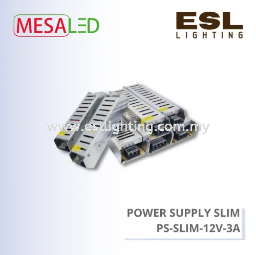 MESALED POWER SUPPLY SLIM 36W - PS-SLIM-12V-3A