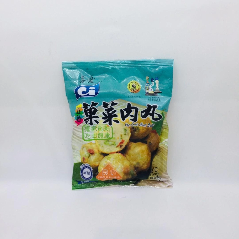 CI Veg-Fruit Meat Ball喜愛五色菓菜肉丸200g