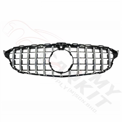 MERCEDES BENZ C CLASS W205 C205 FACELIFT GT GRILLE BLACK CHROME