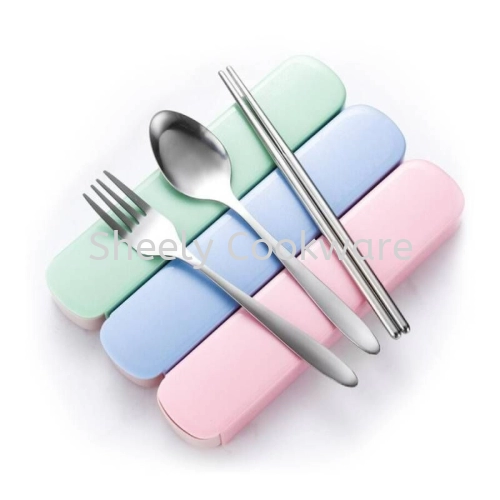 Sheely 304 Stainless Steel Spoon Fork Chopstick Set