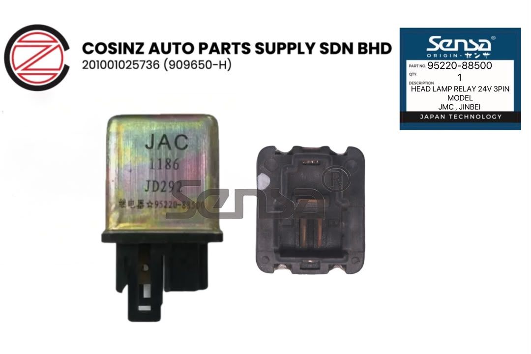 JMC HEAD LAMP RELAY 3PIN 24V