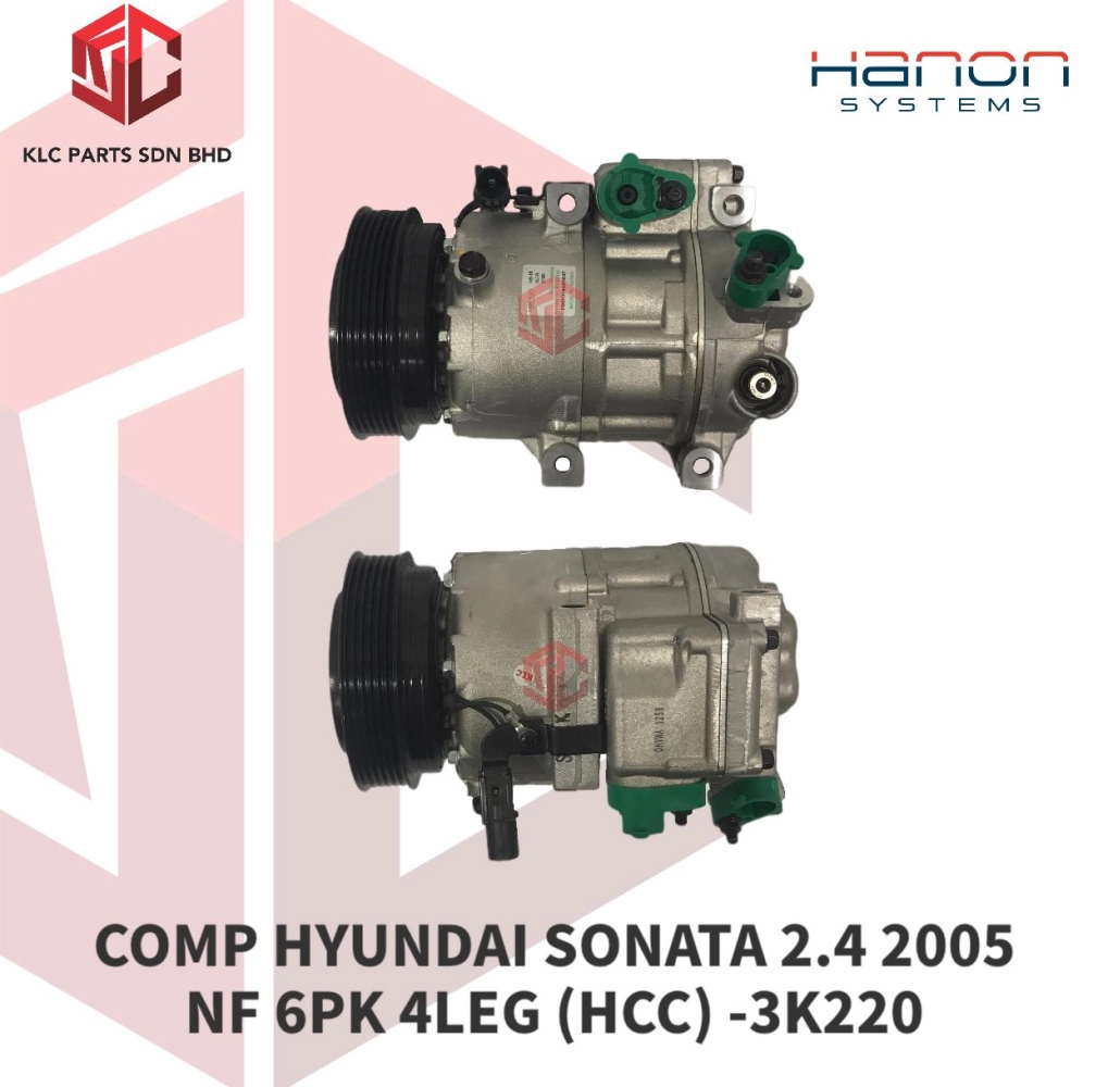 COMPRESSOR HYUNDAI SONATA 2.4 2005 NF 6PK   (HCC) -3K220