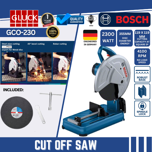 GCO 230 BOSCH MACHINE Cut Off Saw GCO230 (2300W) MESIN POTONG BESI 14 INCH