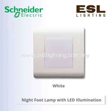 SCHNEIDER Pieno Night Foot Lamp with LED Illumination - E8290FLW_WE_G11