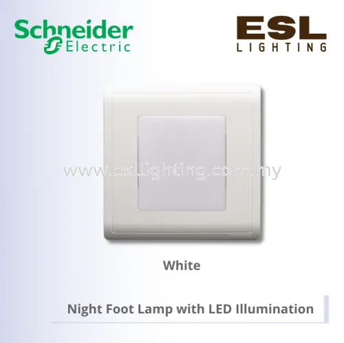 SCHNEIDER Pieno Night Foot Lamp with LED Illumination - E8290FLW_WE_G11