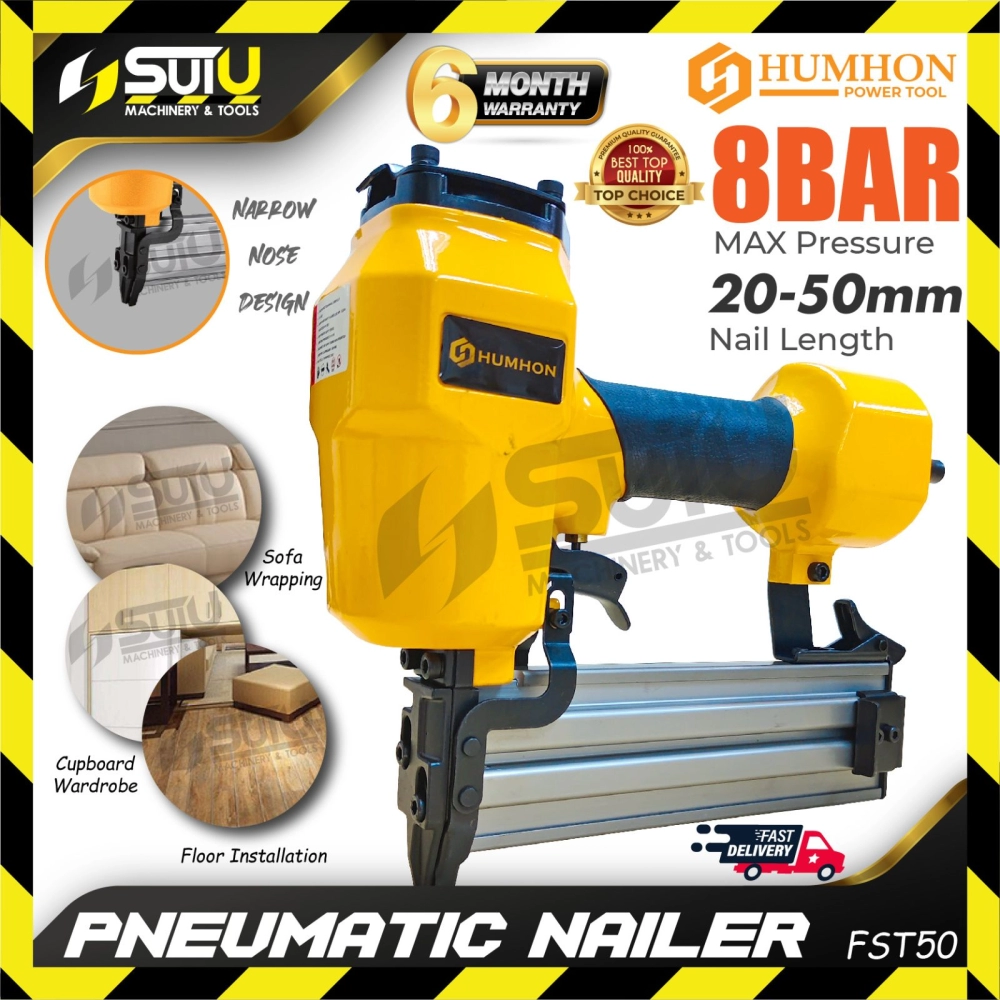 HUMHON FST50 8Bar Air Nailer / Pneumatic Concrete Brad Naile