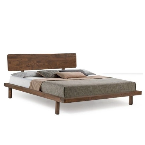 MUJI 5′ Queen Wooden Bed Walnut