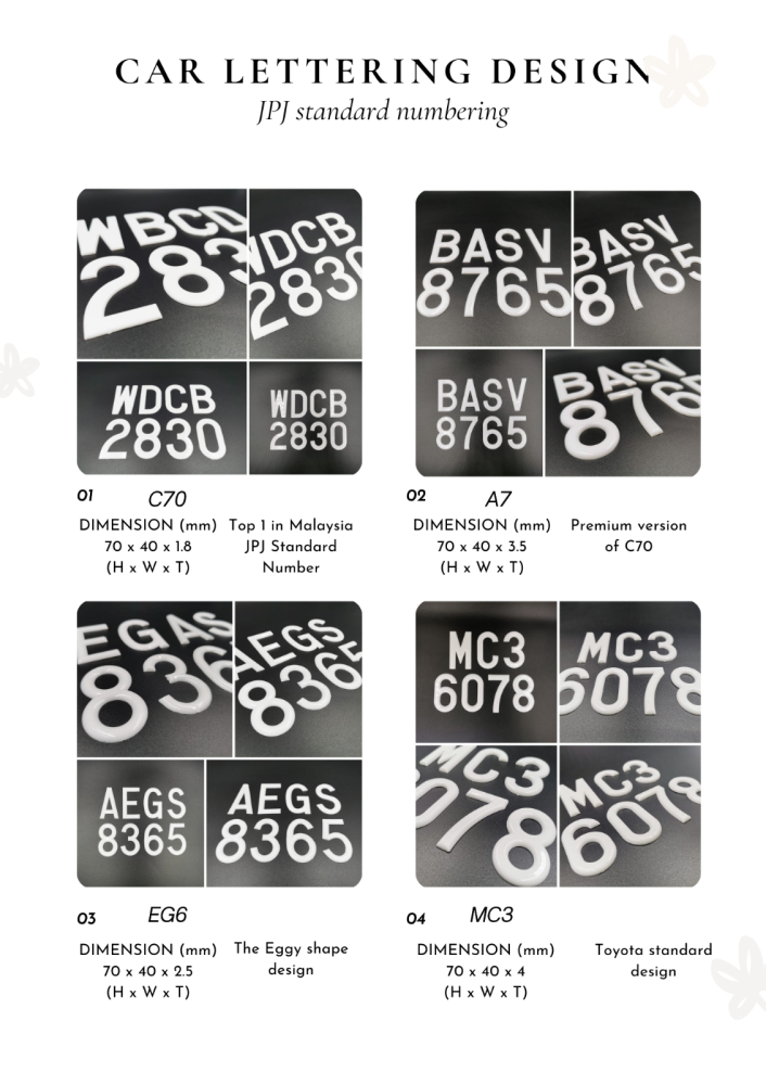 Car Lettering Design Malaysia, Selangor, KL Manufacturer, Supplier ...