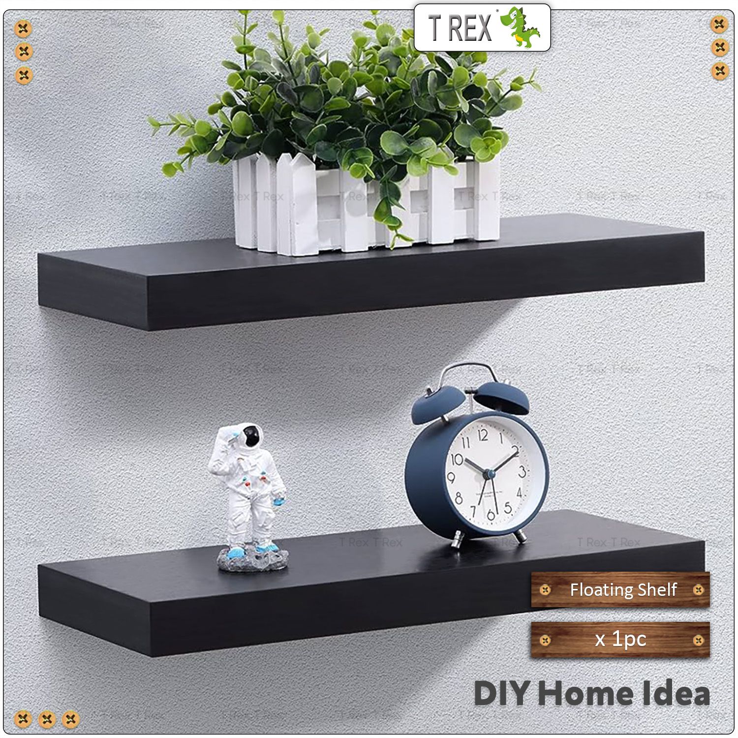 T Rex DIY Floating Wall Shelf