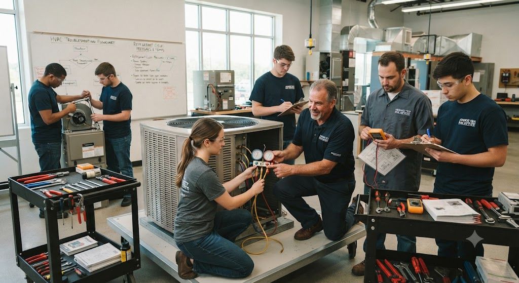 HVAC servicing and repair training