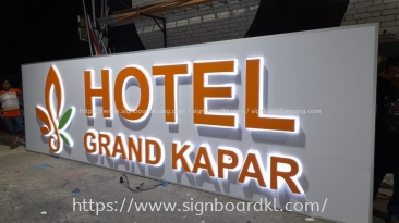 HOTEL 3D BACKLIT LETTERIN SIGNBOARD INSTALLATION AT JALAN DUTA, KUALA LUMPUR (KL)