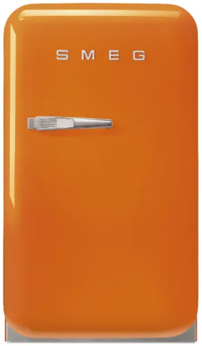 SMEG Free standing refrigerator One Door, ORANGE 50's Style Aesthetic FAB5ROR