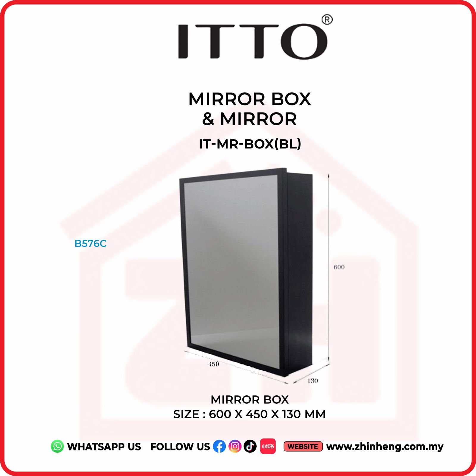 ITTO MIRROR BOX IT-MR-BOX(BL)