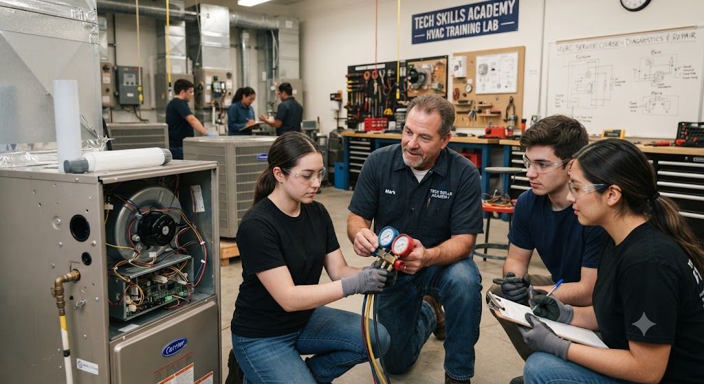 HVAC equipment servicing course
