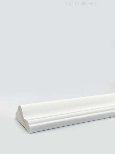 WO6022 | 60MM X 22MM X 2440MM | PS WAINSCOTING OFF-CENTER | WHITE