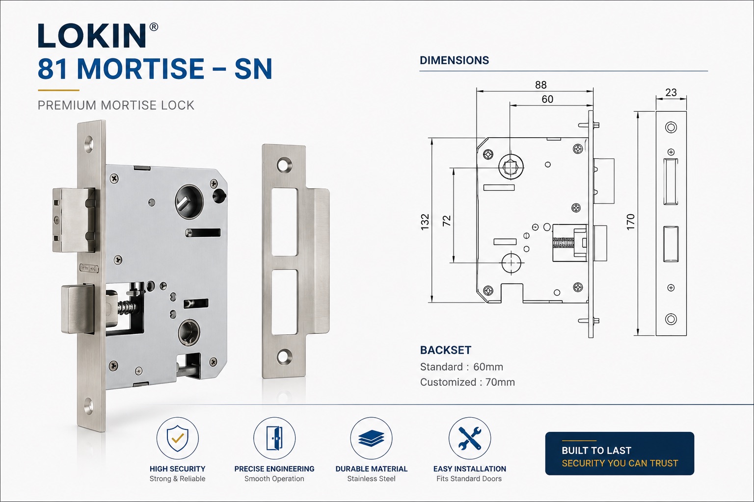 LOKIN 81 MORTISE- SN