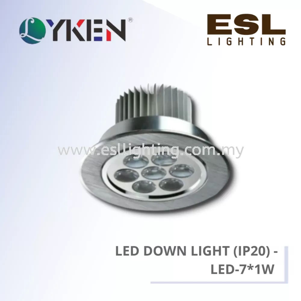 LYKEN ECO-LITE LED DOWNLIGHT IP20 - L2004-7WD / L2004-7WW