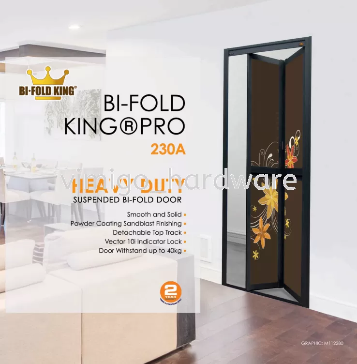 Bifold King Pro Toilet Door Bathroom Door Supply and Provide Installation
