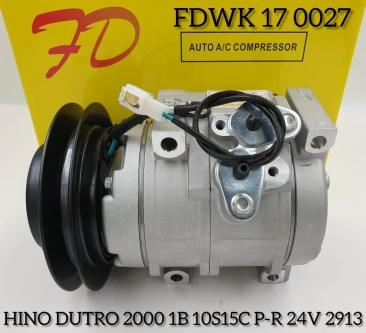 FDWK 17 0027 Hino Truck 10S 15C 24V P-R Compressor New