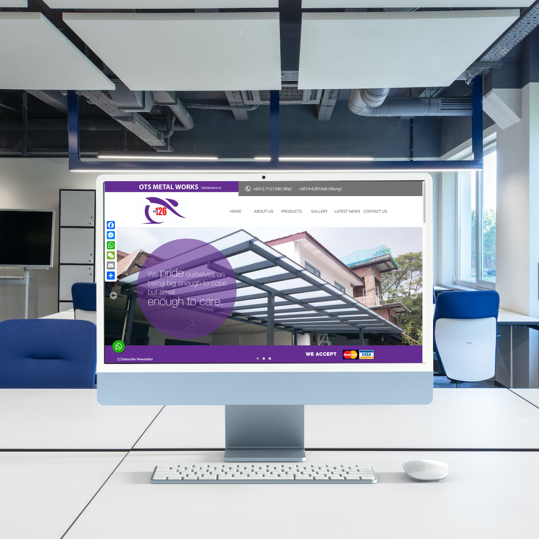 OTS Metal Works Website Design & SEO Case Study | Metal Work Bahru in Johor