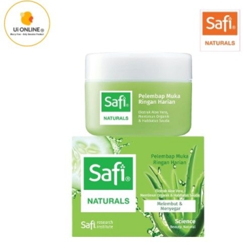 SAFI NATURALS PELEMBAP/PENYEGAR MUKA - ALOE VERA MENTIMUM - 50g