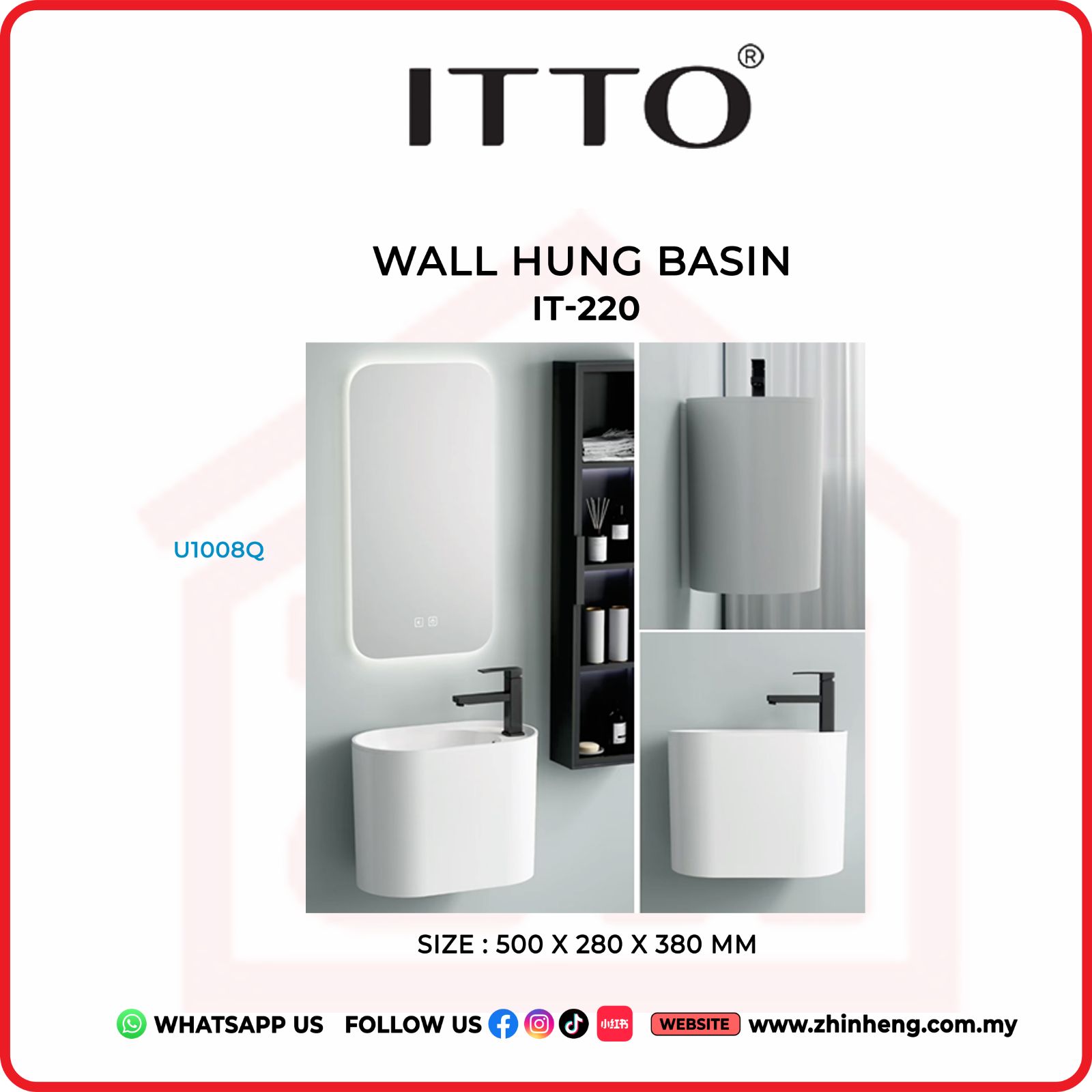 ITTO WALL HUNG BASIN IT-220
