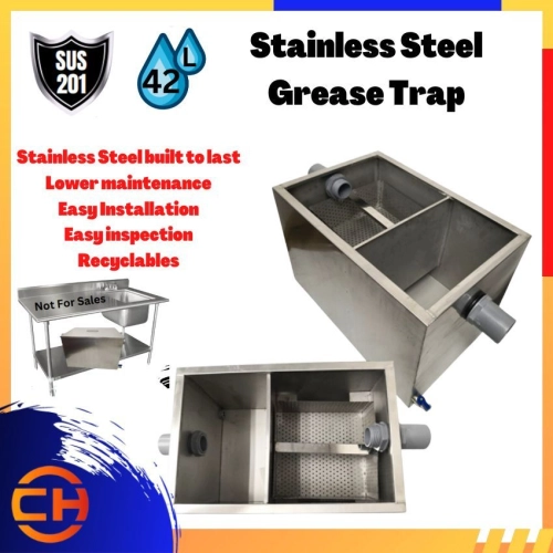 Stainless Steel Grease Trap Oil Filter Interceptor / Perangkap Minyak / Restaurant / Kitchen