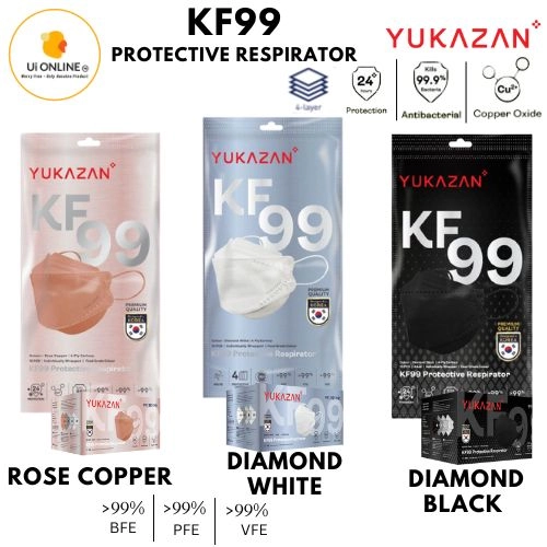 YUKA ZAN KF99 PROTECTIVE FACE MASK - 10's