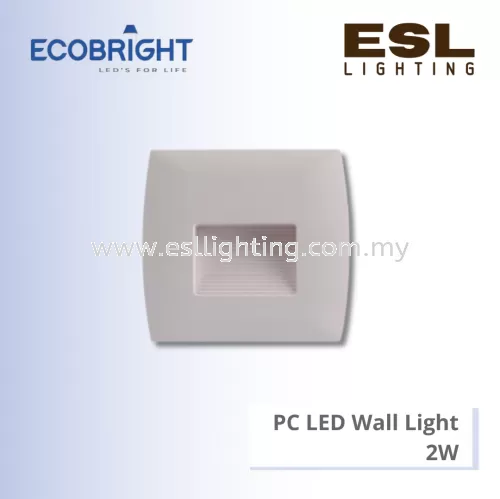 ECOBRIGHT PC LED Wall Light - 2W- EB2650B IP65