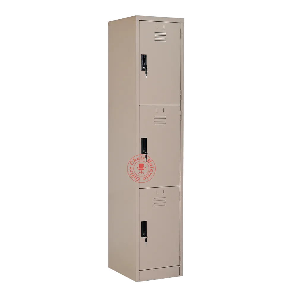 3 Compartment Steel Locker | Metal Locker | Locker Besi | Loker Steel ...