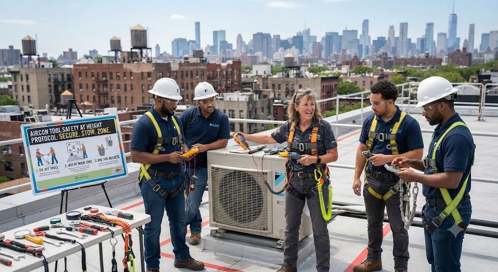professional aircon tool safety at height training