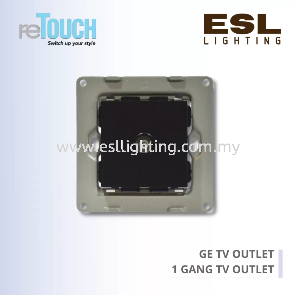 RETOUCH GRAND ELEMENTS - GE TV OUTLET - E/TV101-GB – 1 GANG TV OUTLET