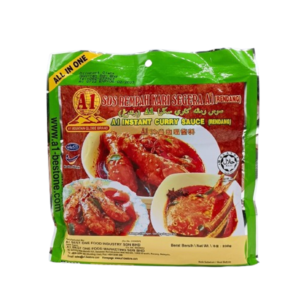 A1 Sos Rempah Kari Segera (Rendang) / Instant Curry Sauce (Rendang) 230g