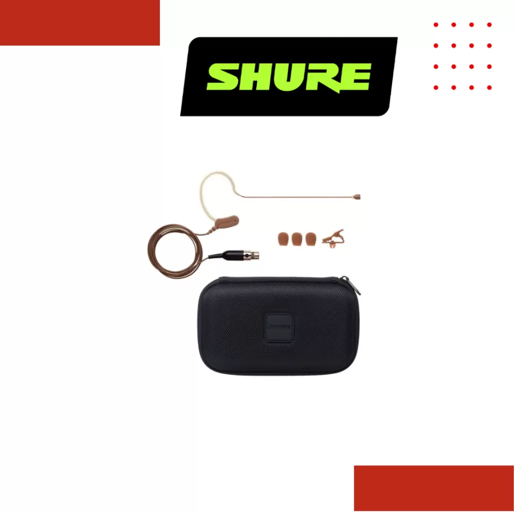 Shure MX153T/O Omnidirectional Earset Microphone for Shure Wireless - Tan