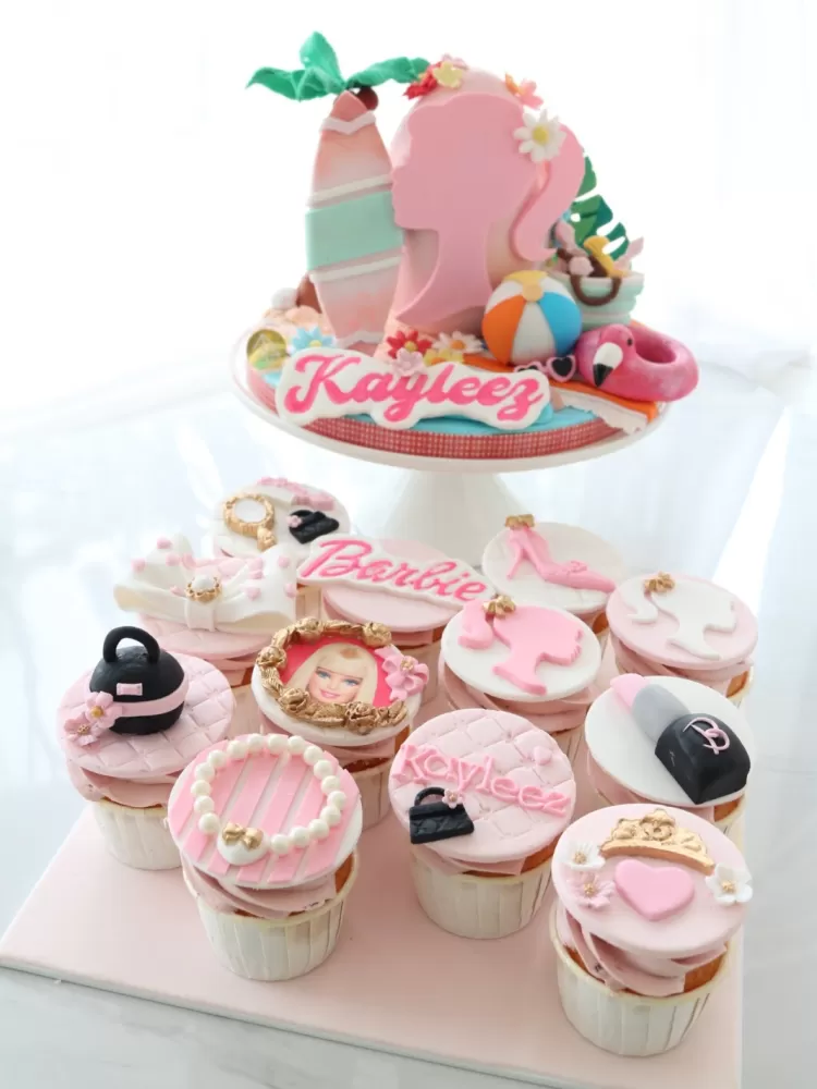 Barbie Chocolate Pinata with Cupcakes