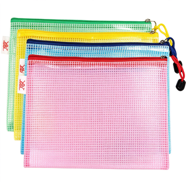 MESH ZIPPER BAG A4