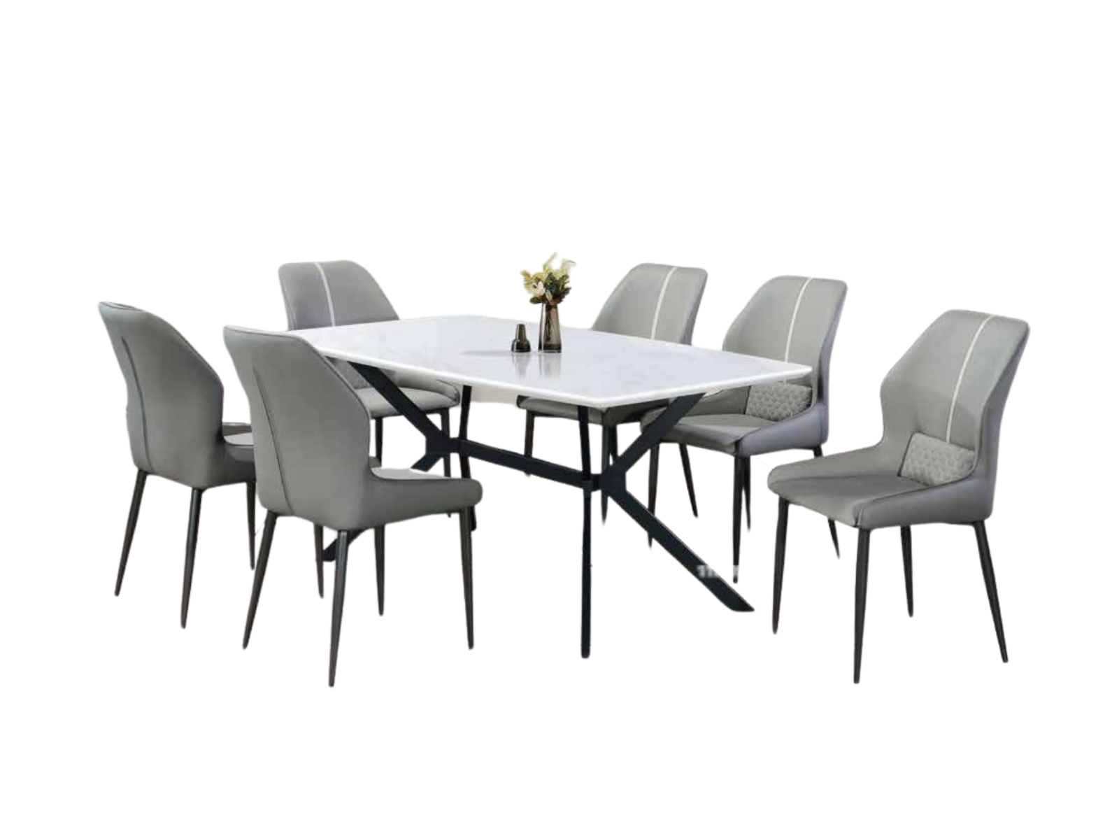 DINING SET (PLZ MT-862-E+63 LEG)