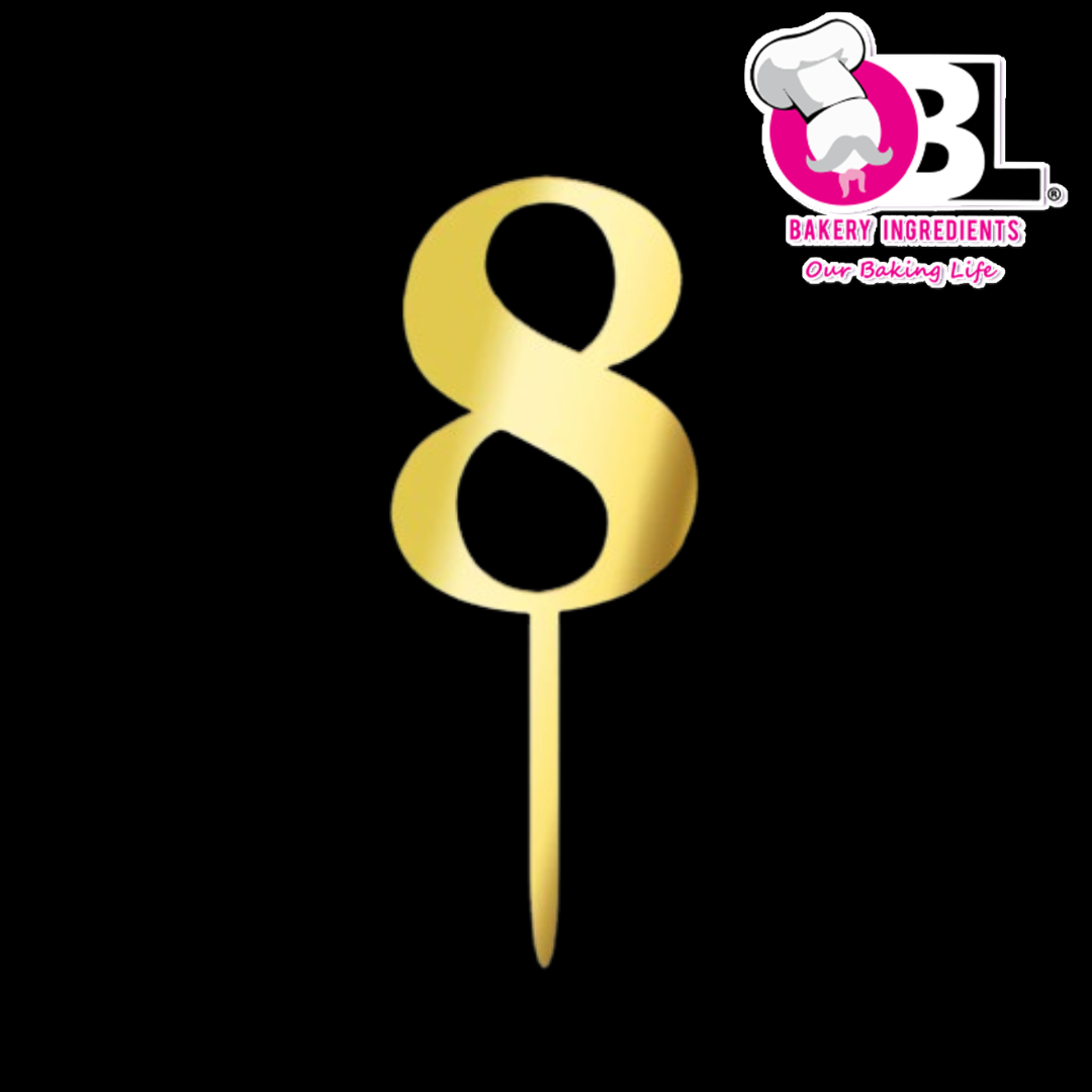 109392 ACRYLIC TOPPER NUMBER 8