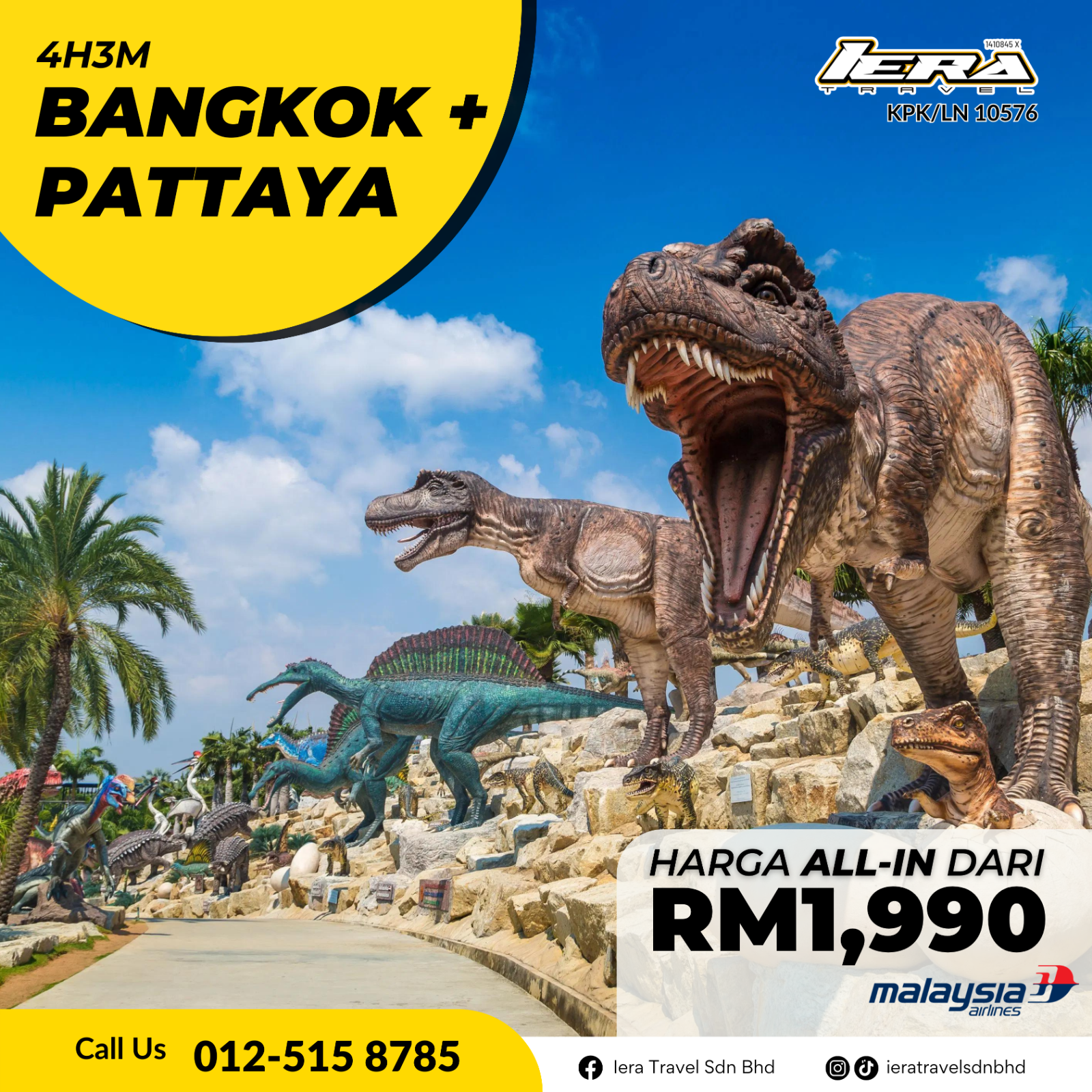 4H3M BANGKOK + PATTAYA