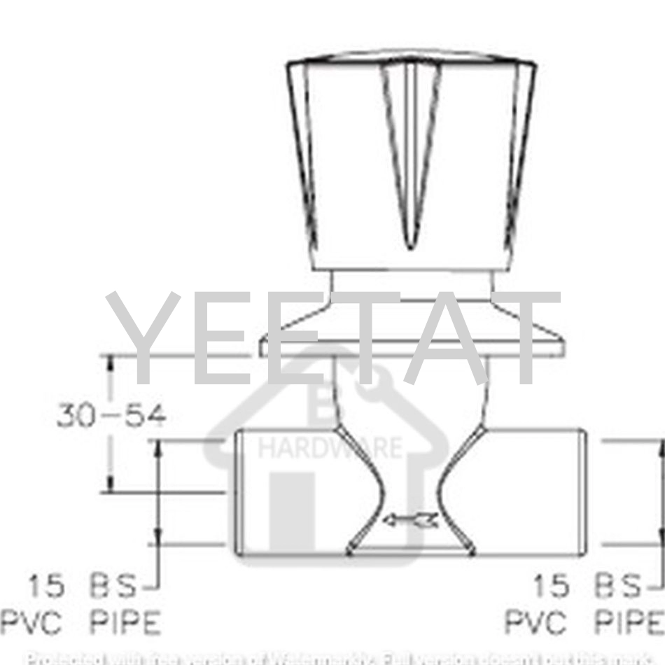 High Quality Wafertech Flange Stop Cock Conceal Monaco Handle